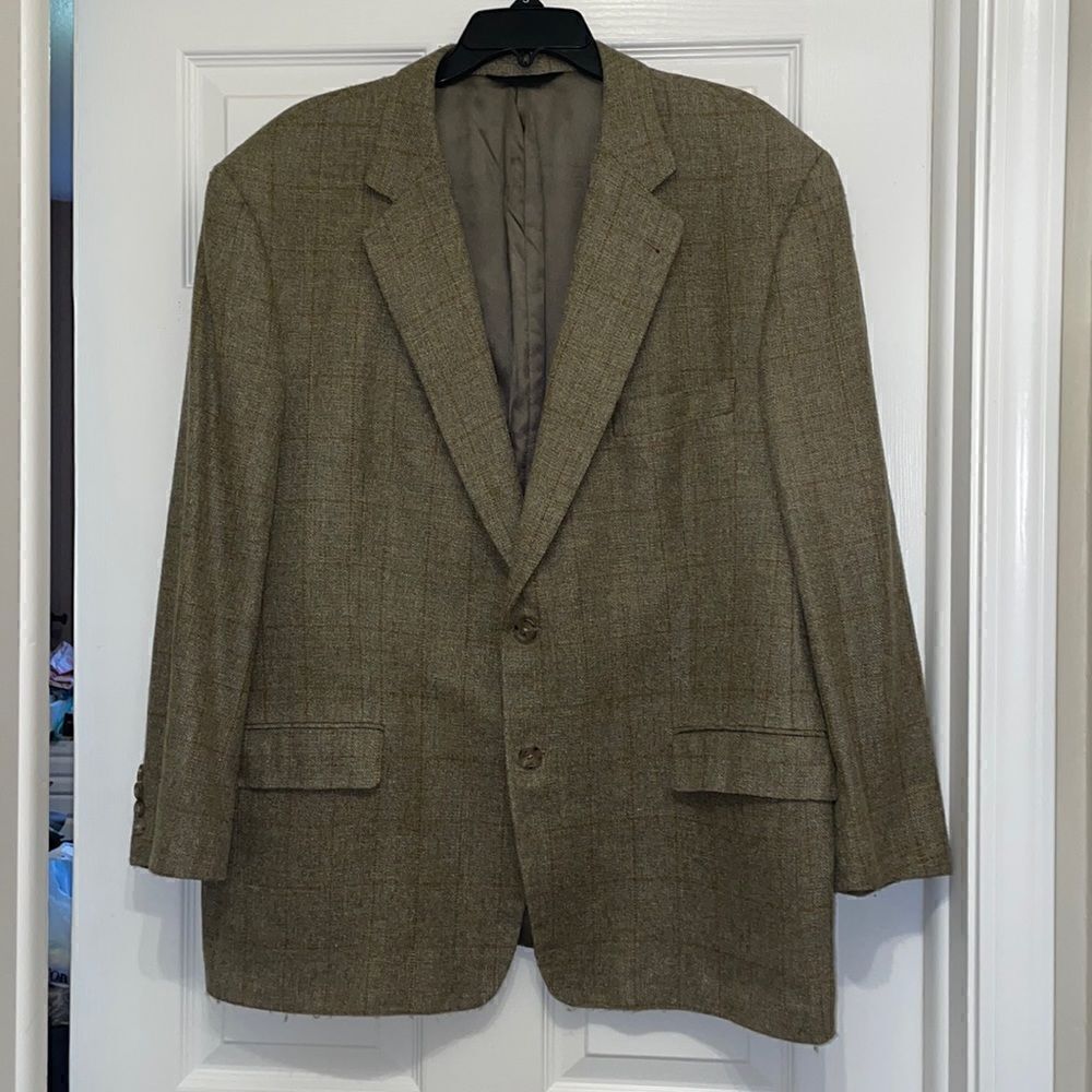 Burberry Men’s Wool Blend Plaid Blazer